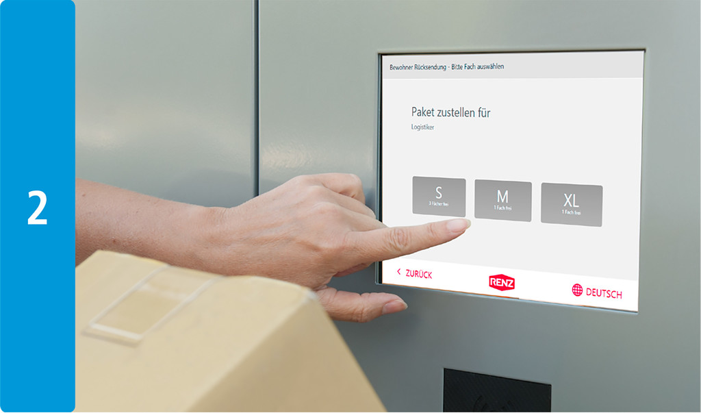 So funktioniert die myRENZbox Paketkastenanlage