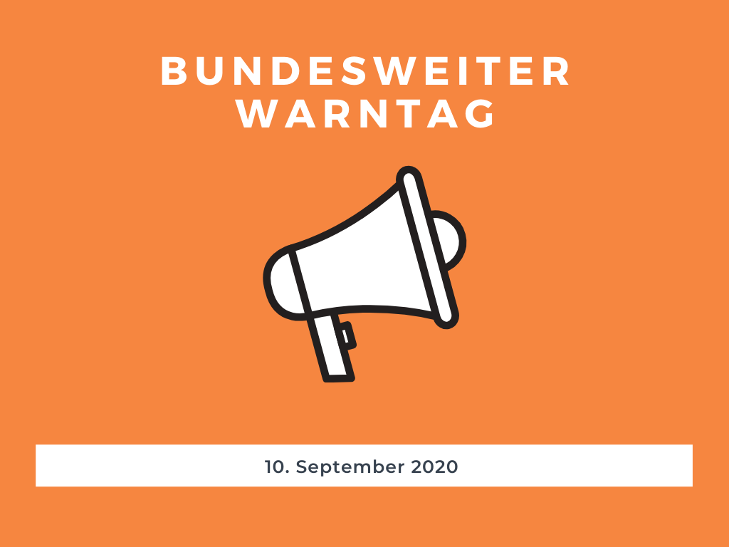 Bundesweiter Warntag am 10.09.2020